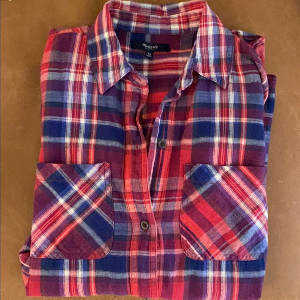 Madewell Plaid Button Up